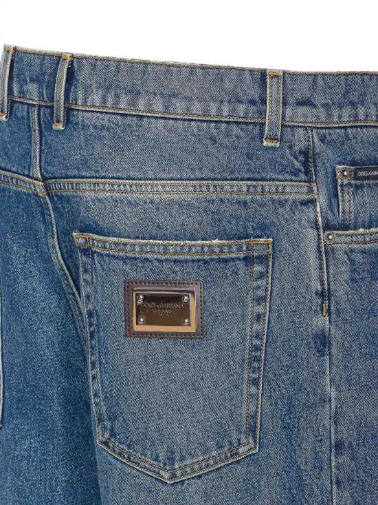 25FW 돌체앤가바나 스트레이트 팬츠 GP16UDG8NZ2S9001 Blue - DOLCE & GABBANA