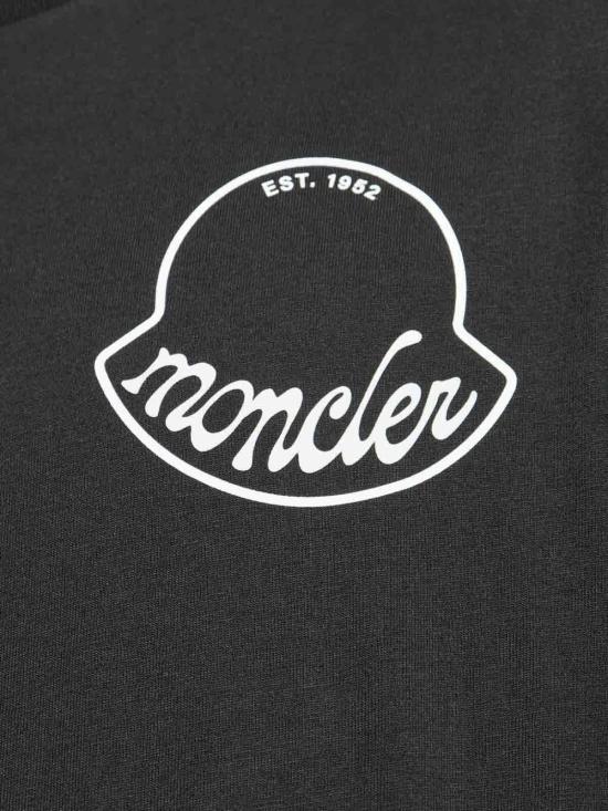 몽클레어 로고 코튼 티셔츠 K20918C0001389AJS998 Grey - MONCLER