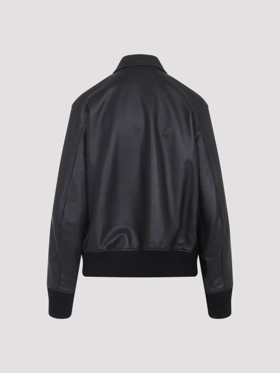  랄프 로렌 래더 봄버 자켓 290P06134001 Black - RALPH LAUREN