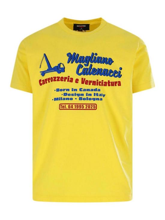  디스퀘어드2 반팔 티셔츠 S71GD1594D20035173 Yellow