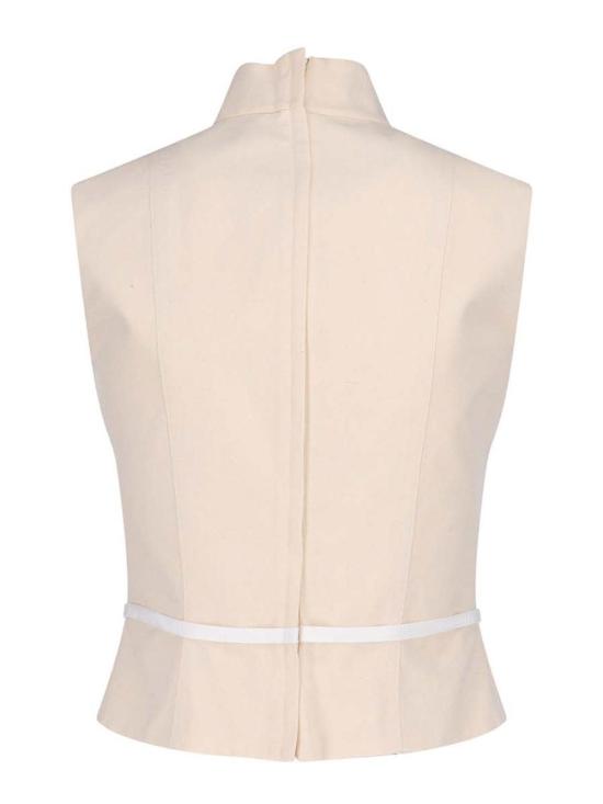  모스키노 민소매 티셔츠 252D080654361002 White - MOSCHINO