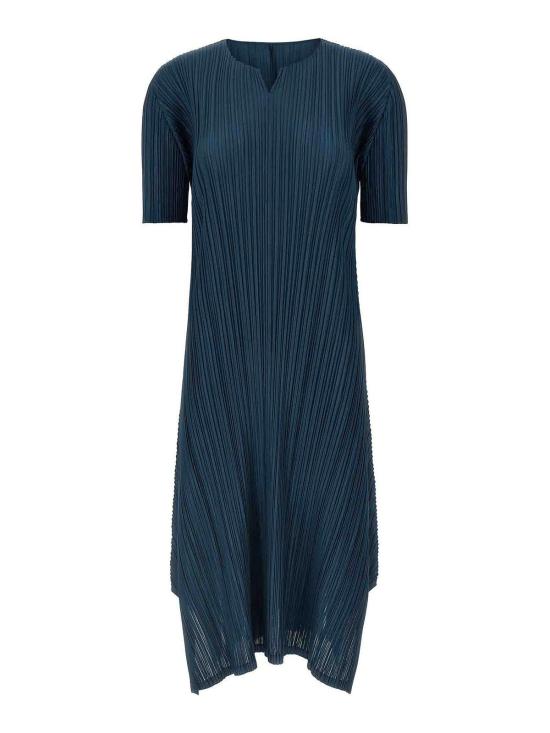  플리츠플리즈 미디 스커트 PP58JH28475 Blue