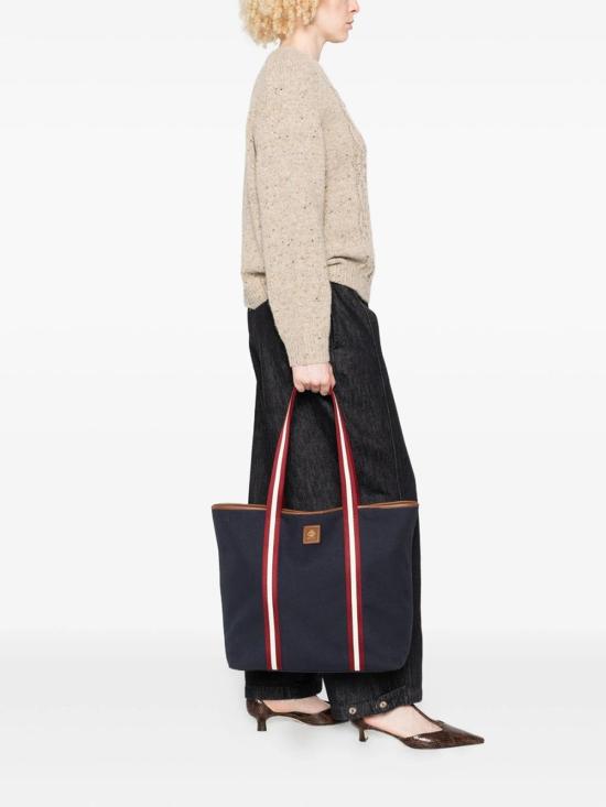 26SS 발리 에델블리스 캔버스 토트백 WAE07LCV086I5B7Y Blue - BALLY