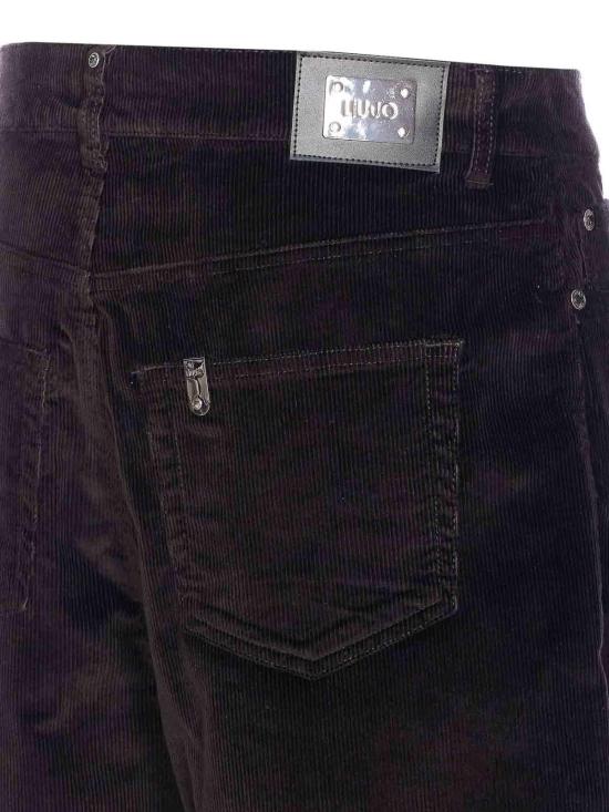 25FW 리우조 스트레이트 팬츠 MF5332T195A22222 Black - LIU JO
