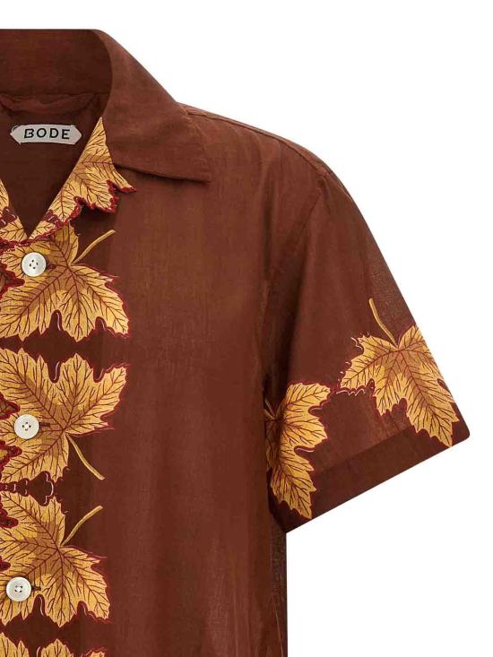  보디 셔츠 MRF25SH029ABURN Brown - BODE