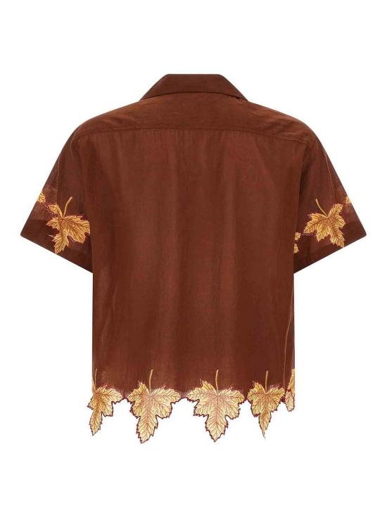  보디 셔츠 MRF25SH029ABURN Brown - BODE