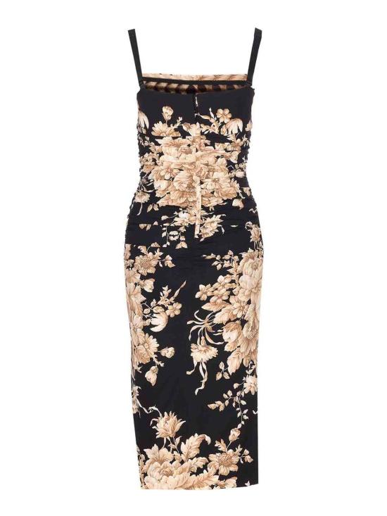 25FW 돌체앤가바나 미디 원피스 F6TYJTFSA7YHN4OX Black - DOLCE & GABBANA