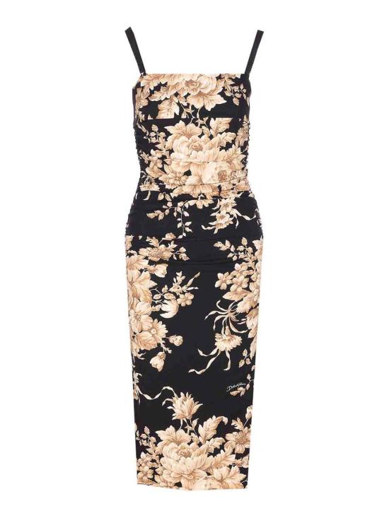 25FW 돌체앤가바나 미디 원피스 F6TYJTFSA7YHN4OX Black