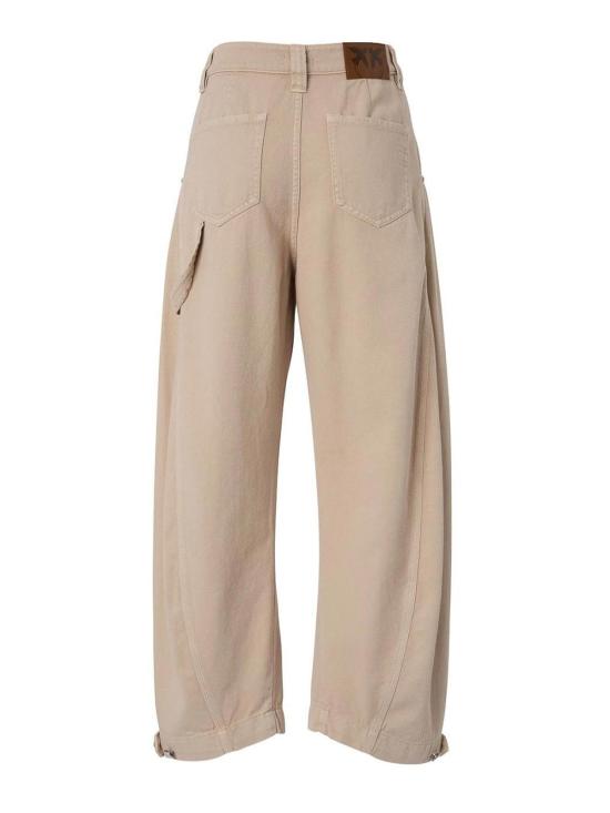 25FW 핑코 스트레이트 팬츠 105681A2U1I24 Grey - PINKO