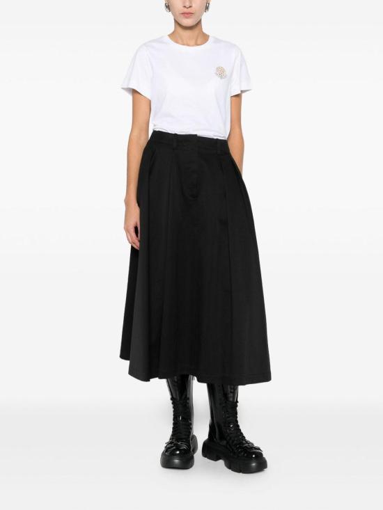  몽클레어 스몰 체스트 프린트 크루넥 코튼 티셔츠 K20938C0002389AJS00A White - MONCLER