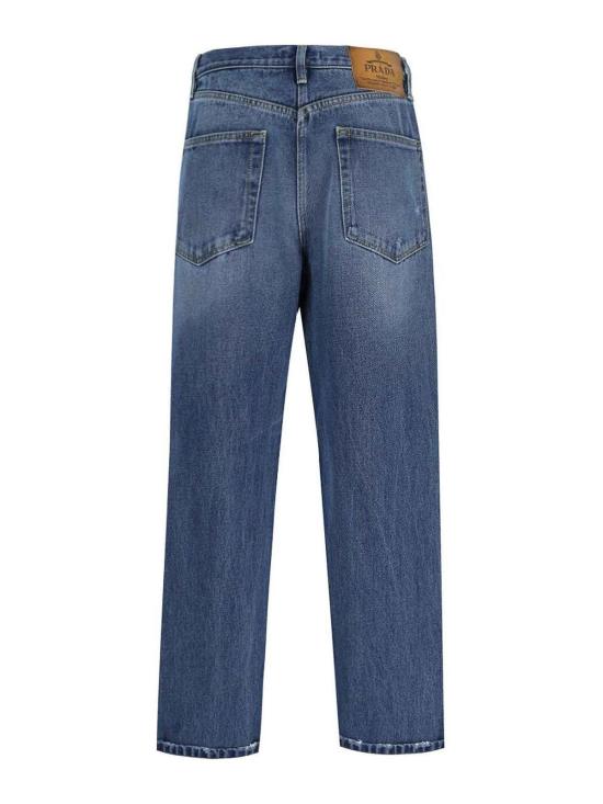 25SS 프라다 스트레이트 팬츠 GFP522OOO16PKF0V3N Blue - PRADA