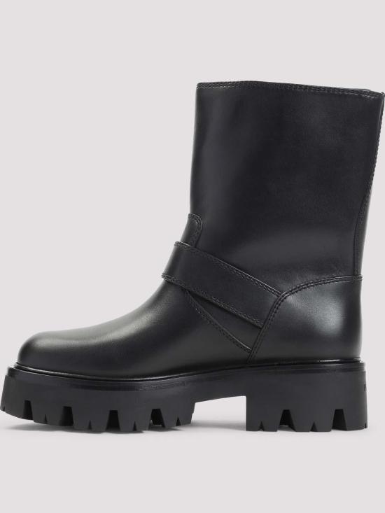  프라다 메탈 버클 레더 부츠 1U187OF050UZEF0002 Black - PRADA