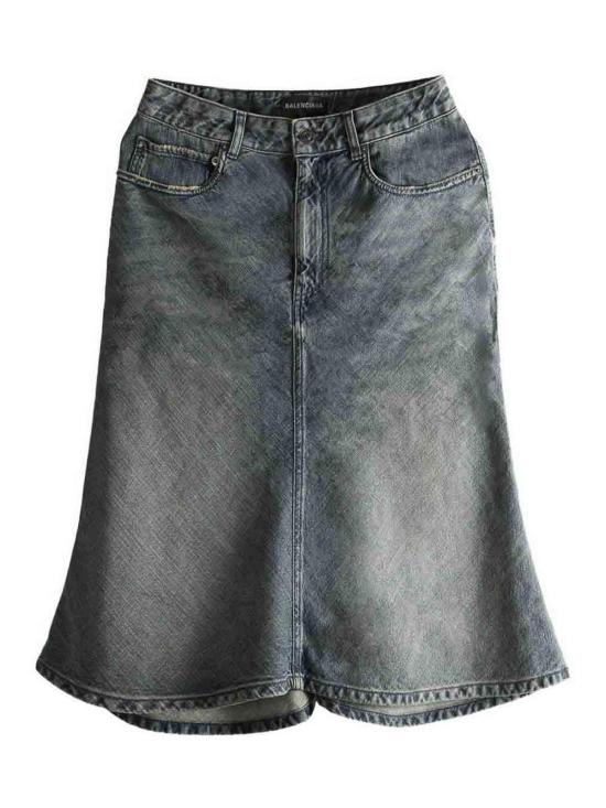 25FW 발렌시아가 미디 스커트 852330TTW763394 Blue