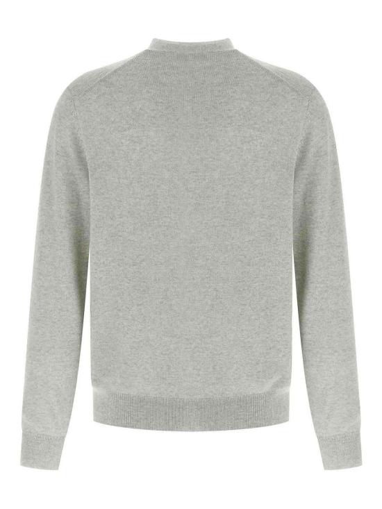  메종키츠네 폭스 헤드 메리노 레귤러 가디건 PM00501KT1181H120 Grey - MAISON KITSUNE