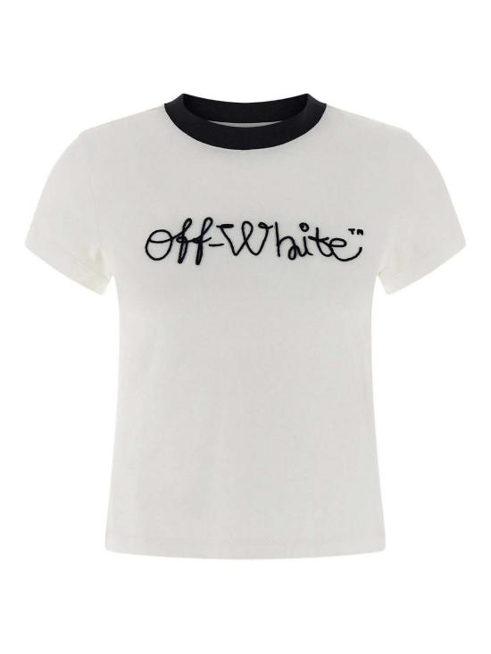  오프화이트 반팔 티셔츠 OWAA112F25JER0010148 Blue