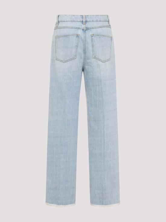  지암바티스타 발리 스트레이트 팬츠 25FWPVMO3111J2DEN7003 Blue - GIAMBATTISTA VALLI