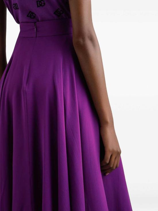 25FW 돌체앤가바나 미디 스커트 F4C7UTFU1ATF0571 Purple - DOLCE & GABBANA