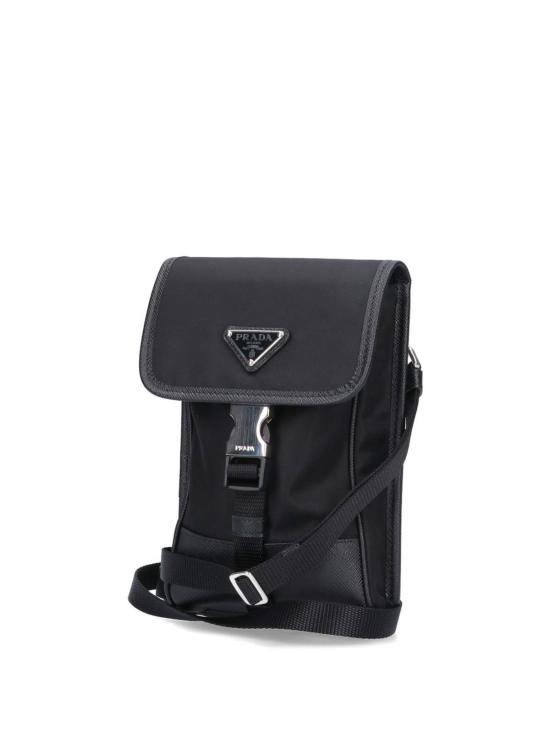  프라다 삼각로고 리나일론 버클 폰 파우치 2ZH1092DMHF0002 Black - PRADA