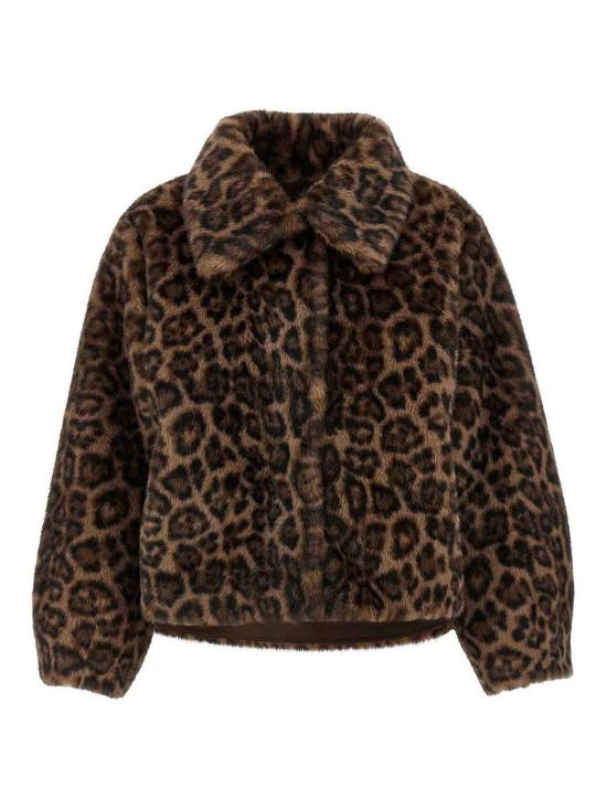  루 안드레아 셔츠 MK2566LEOPARD Brown