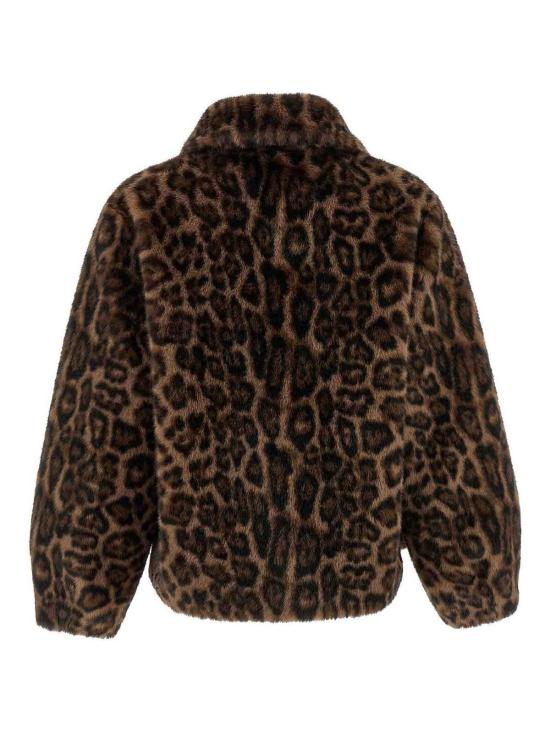  루 안드레아 셔츠 MK2566LEOPARD Brown - LOU ANDREA