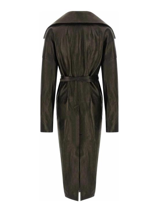  릭 오웬스 트렌치 코트 RO02E4969LNV09 Black - RICK OWENS