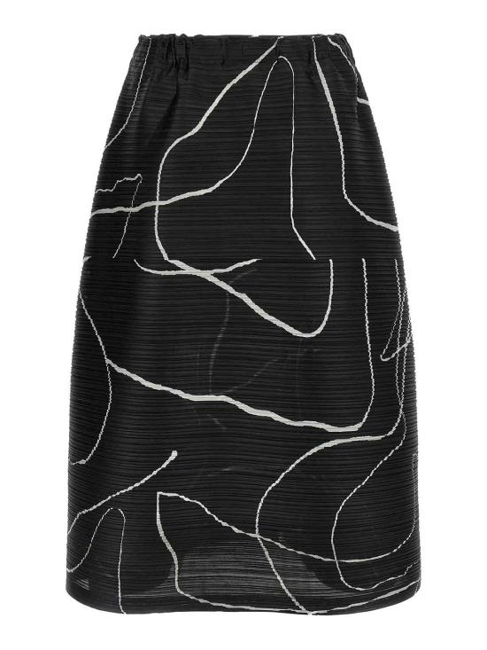  플리츠플리즈 미디 스커트 PP58JG69415 White - PLEATS PLEASE