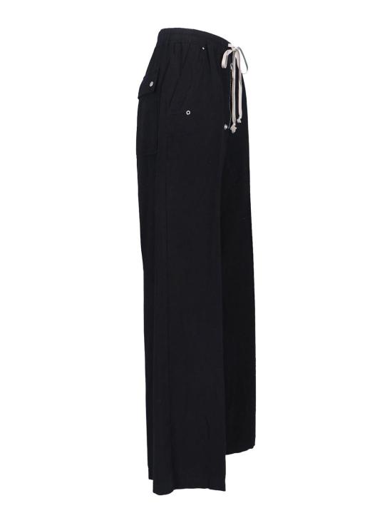 25FW 릭 오웬스 스트레이트 팬츠 DS02E7327CFL09 Black - RICK OWENS