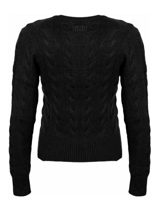 25FW 폴로 랄프로렌 로고 자수 크루넥 가디건 211972104005 Black - POLO RALPH LAUREN