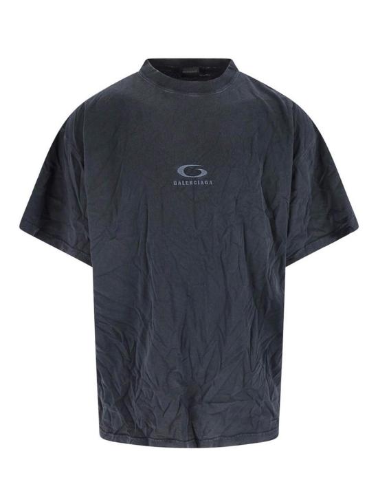 26SS 발렌시아가 반팔 티셔츠 850345TTVH91041 Black