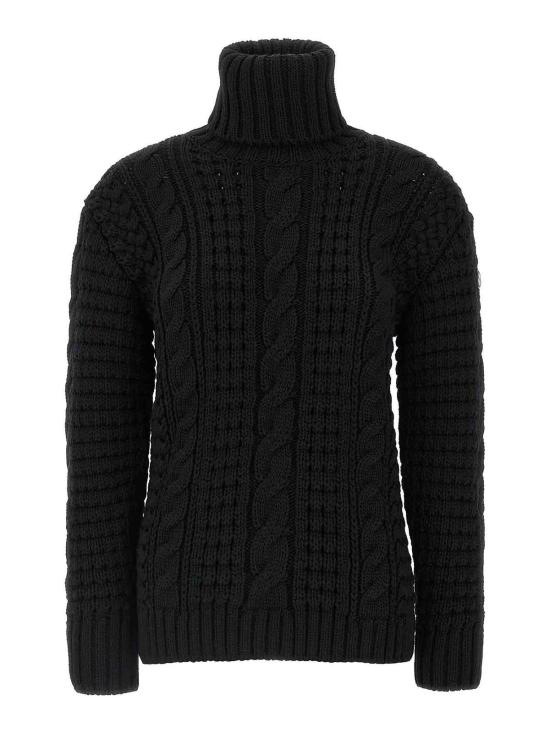 25FW 몽클레어 X 에드워드 에니풀 울 터틀넥 스웨터 K24039F00002M6727999 Black