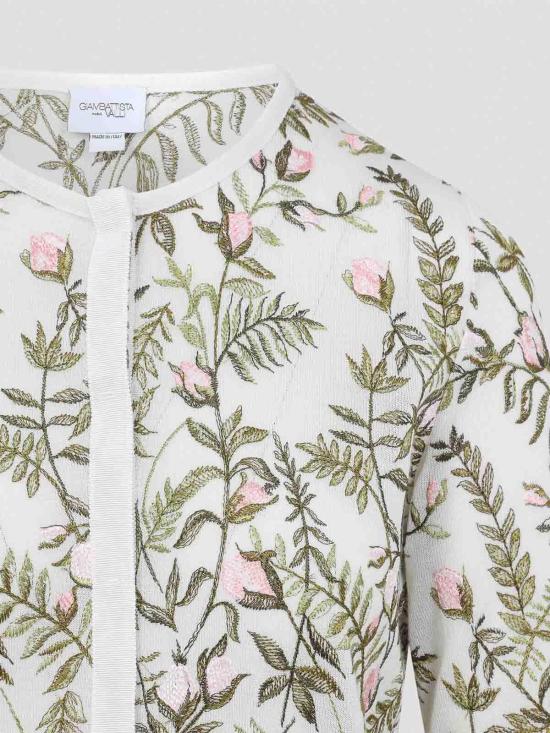 25FW 지암바티스타 발리 가디건 25FWPVCM0M2302CAS1101 White - GIAMBATTISTA VALLI