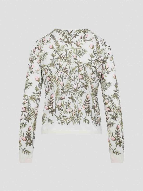 25FW 지암바티스타 발리 가디건 25FWPVCM0M2302CAS1101 White - GIAMBATTISTA VALLI