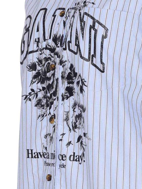 25FW 가니 셔츠 W082601M Blue - GANNI