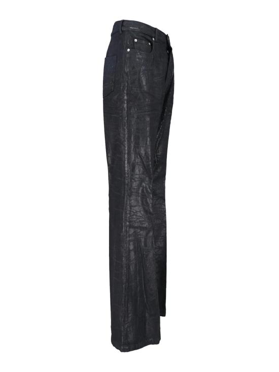 25FW 릭 오웬스 스트레이트 팬츠 RR02E1335BMC09 Black - RICK OWENS