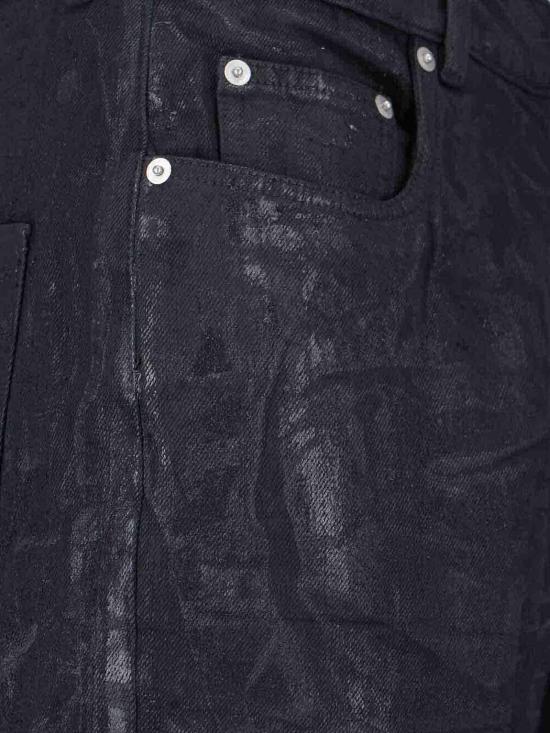 25FW 릭 오웬스 스트레이트 팬츠 RR02E1335BMC09 Black - RICK OWENS