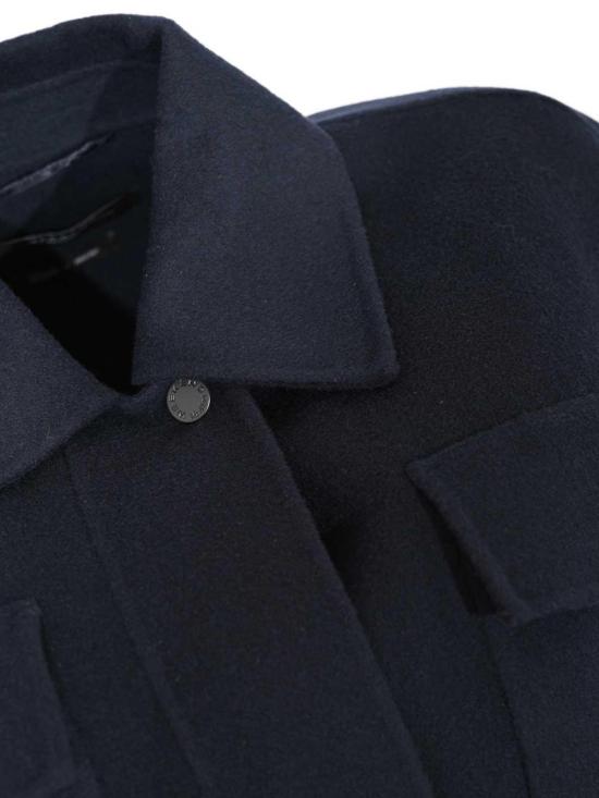  위켄드막스마라 ELEGIA 엘레지아 버진 울 슬리브리스 코트 252527602160004E15 Blue - WEEKEND MAX MARA