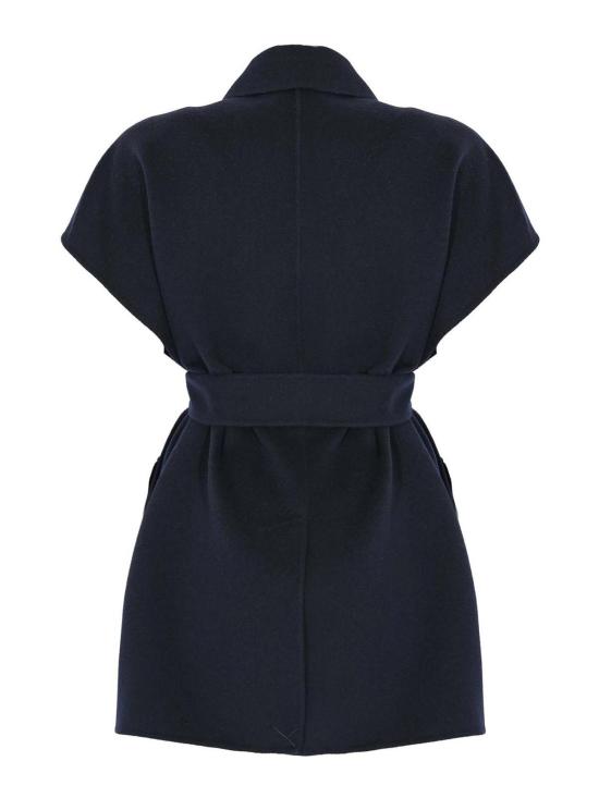  위켄드막스마라 ELEGIA 엘레지아 버진 울 슬리브리스 코트 252527602160004E15 Blue - WEEKEND MAX MARA