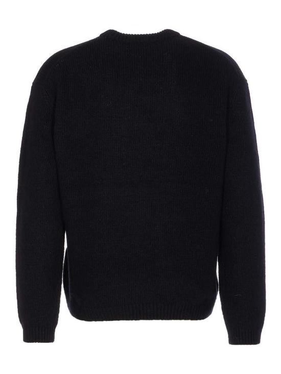 25FW 메종키츠네 드레스드 폭스 인타르시아 울 스웨터 PM00806KH0002P199 Black - MAISON KITSUNE