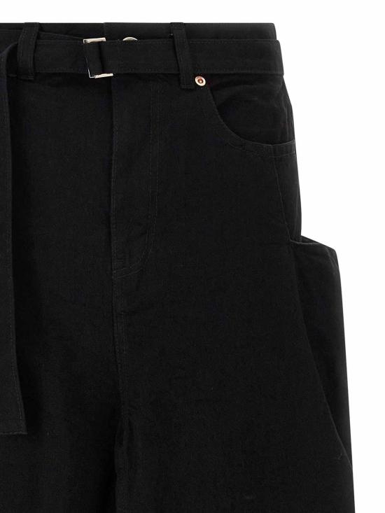 25FW 사카이 롱 스커트 2508193001 Black - SACAI