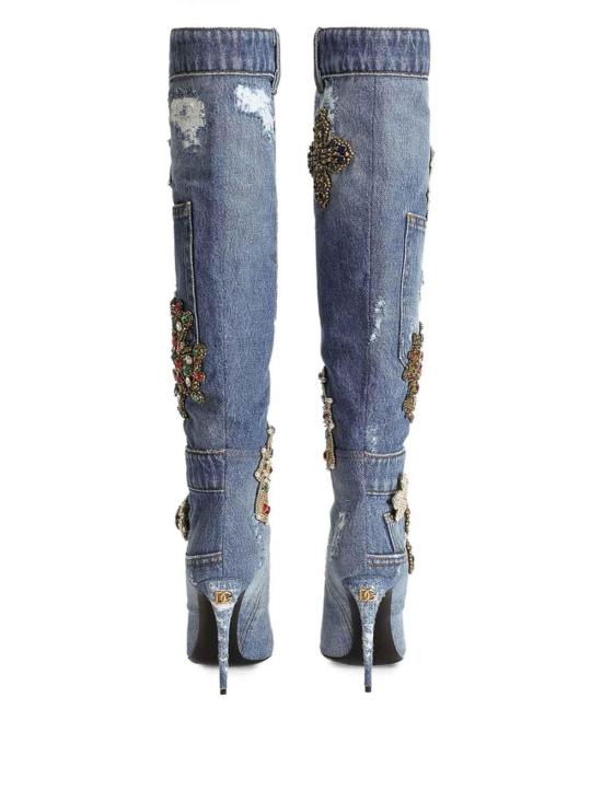  돌체앤가바나 부츠 CU1216AN6248C609 Blue - DOLCE & GABBANA