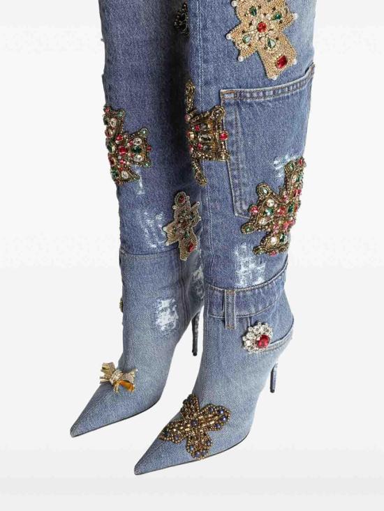  돌체앤가바나 부츠 CU1216AN6248C609 Blue - DOLCE & GABBANA