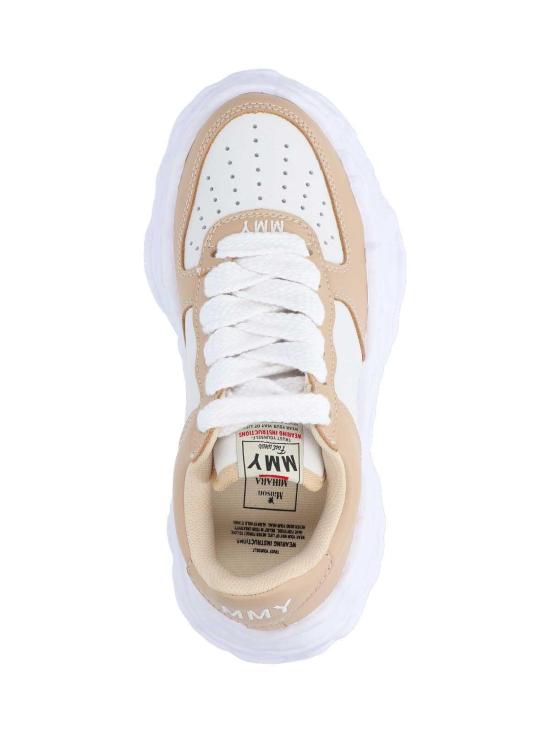  메종 미하라 야스히로 웨인 OG 솔 레더 로우탑 A08FW706BEGWHT Beige - MAISON MIHARA YASUHIRO