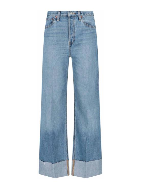  리던 스트레이트 팬츠 14803WHRWDCFVINTAGEBIKERBLUE Blue