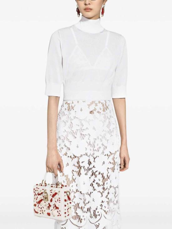  돌체앤가바나 터틀넥 FXW12TJFMEBW0001 White - DOLCE & GABBANA