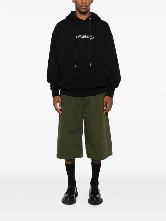 26FW 오프화이트 스크리블 애로우 스케이트 후드 티셔츠셔츠 OMBB085F25FLE00F1001 - OFF WHITE