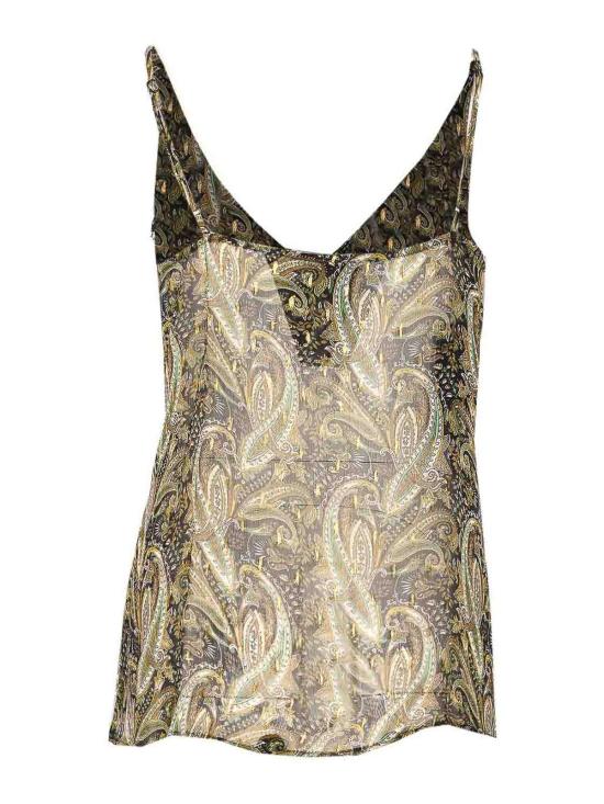  핑코 민소매 티셔츠 106764A38DZS3 Green - PINKO