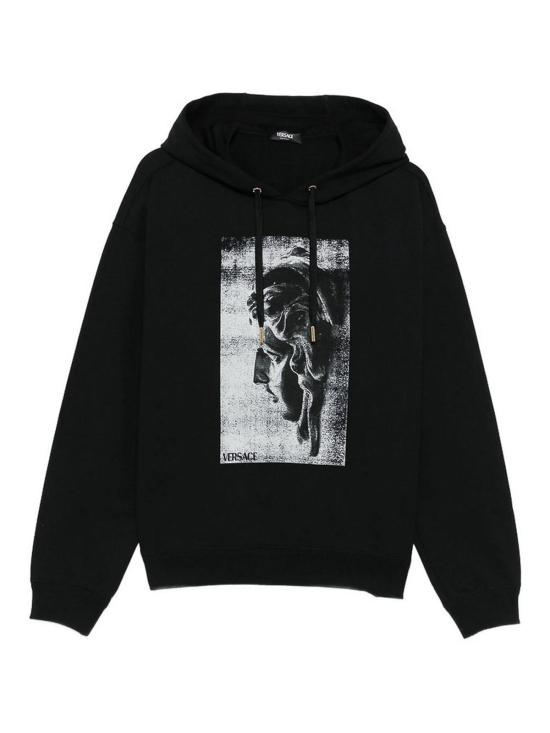  베르사체 후드 티셔츠 1A1507910198991B000 Black
