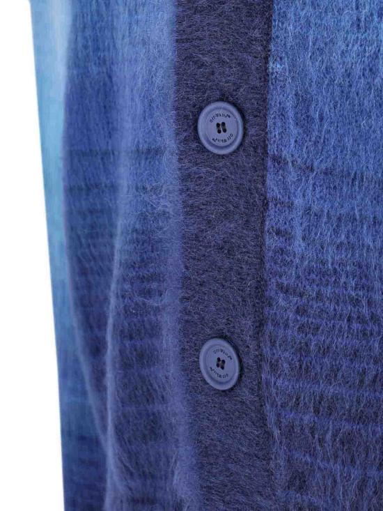  오프화이트 가디건 OMHB02MF25KNI0014649 Blue - OFF WHITE