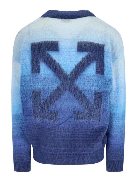  오프화이트 가디건 OMHB02MF25KNI0014649 Blue - OFF WHITE