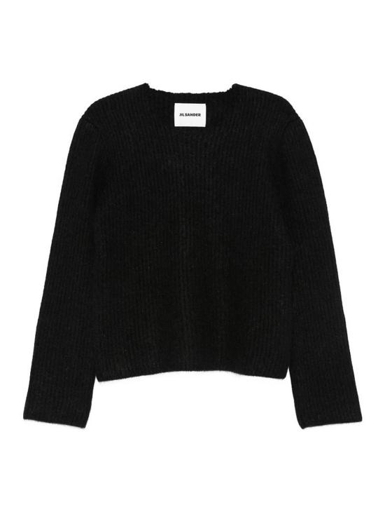25FW 질샌더 긴팔 티셔츠 J14820J03GP0181001 Black